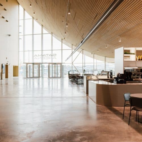 Kuvassa on Satama Areenan_sisätila